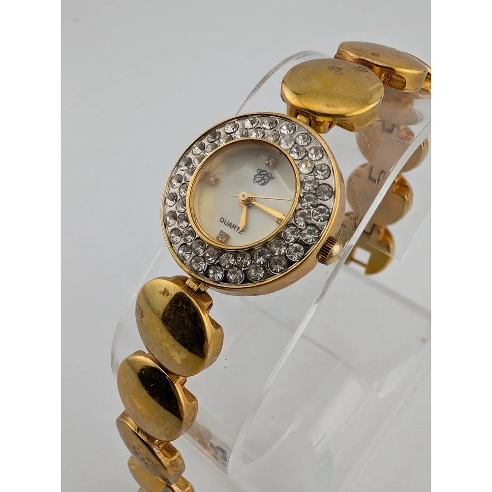 Vtg Elizabeth Taylor Watch Women 24mm Case Crystal Bezel 7.25